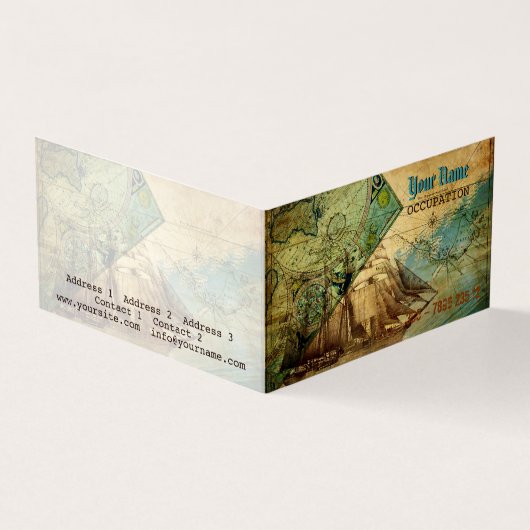 アンティークマップヴィンテージ – 名刺 (外部)