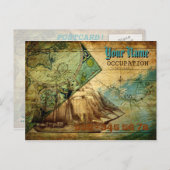 アンティークマップ – はがき (正面/裏面)