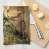 アンティークマップ – キッチンタオル (四つ折り)