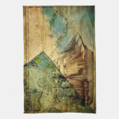 アンティークマップ – キッチンタオル (縦)