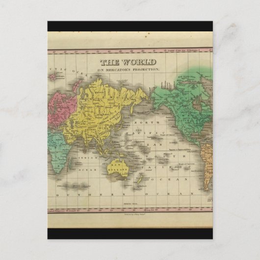 アンティークマップ(World_Maps of Roquity) ポストカード (正面)