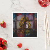 アンティークマントルクロック紙ナプキンス スタンダードカクテルナプキン (インサイチュ)