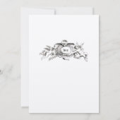 アンティークマーブル祭壇招待状 招待状 (裏面)