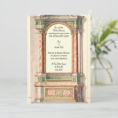 アンティークマーブル祭壇招待状 招待状 (スタンド正面)