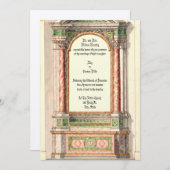 アンティークマーブル祭壇招待状 招待状 (正面/裏面)