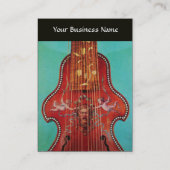 アンティークミュージカル楽器ライロンクラシック音楽 名刺 (裏面)