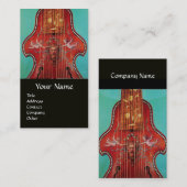 アンティークミュージカル楽器,ライラダガンバミュージック 名刺 (正面/裏面)