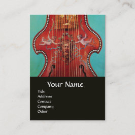 アンティークミュージカル楽器，リラDAガンバ音楽 名刺