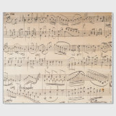 アンティークミュージックシートスタイル1 ラッピングペーパー (フラット)