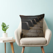 アンティークミュージックピアノ鍵 クッション (椅子)