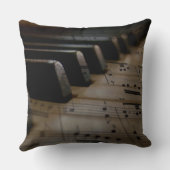 アンティークミュージックピアノ鍵 クッション (裏面)