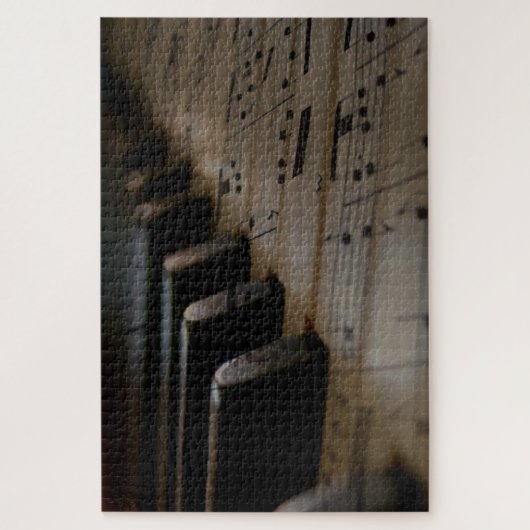 アンティークミュージックピアノ鍵 ジグソーパズル (縦)