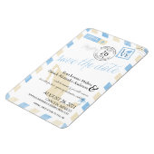 アンティークメキシコエアメール日付を保存 マグネット (左側)