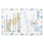 アンティークメキシコエアメール日付を保存 マグネット (横)