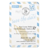 アンティークメキシコエアメール日付を保存 マグネット (縦)