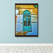 アンティークメタルウィンドウ キャンバスプリント (インサイチュ (ウッドフロア))