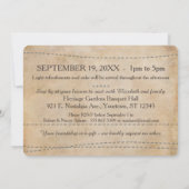 アンティークメモリ |写真3枚の誕生日招待状 招待状 (裏面)