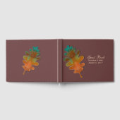 アンティークメルロアンド秋リーフ結婚ズゲストブック ゲストブック (全面)