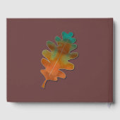 アンティークメルロアンド秋リーフ結婚ズゲストブック ゲストブック (裏面)