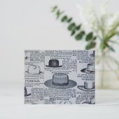 アンティークメンズハット ポストカード (スタンド正面)