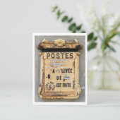 アンティークメールボックス（フランス） ポストカード (スタンド正面)