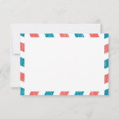 アンティークメール結婚式RSVP 出欠カード (裏面)