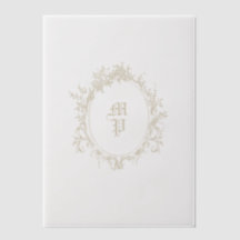 アンティークモノグラムリースロマンチック書