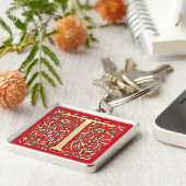 アンティークモノグラムT キーホルダー (側面)