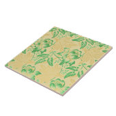 アンティークモーニンググローリーフランスのフローラルパターンプリント タイル (側面)