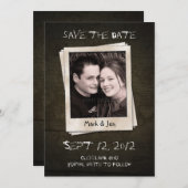 アンティークユニークセーブ・ザ・デート案内 セーブザデート (正面/裏面)