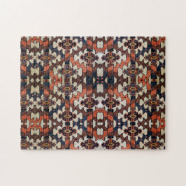 アンティークユニークトゥルコマンオリエンタルラグ模様 ジグソーパズル