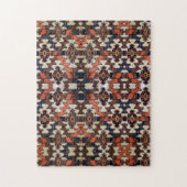 アンティークユニークトゥルコマンオリエンタルラグ模様 ジグソーパズル (縦)