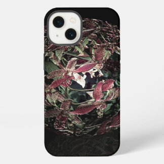 アンティークユニークピンクオーキッドトランケットボール iPhone 13ケース