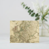 アンティークヨーロッパの地図 ポストカード (スタンド正面)