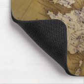 アンティークヨーロッパの地図。旧世界。 マウスパッド (コーナー)