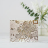 アンティークヨーロッパの地図Willem Jansz Blaeu, c1617 ポストカード (スタンド正面)