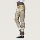 アンティークヨーロッパの地図Willem Jansz Blaeu, c1617 レギンス (左)