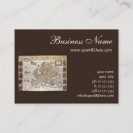 アンティークヨーロッパの地図Willem Jansz Blaeu, c1617 名刺