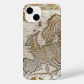 アンティークヨーロッパの地図Willem Jansz Blaeu, c1617 Case-Mate iPhoneケース (裏面)