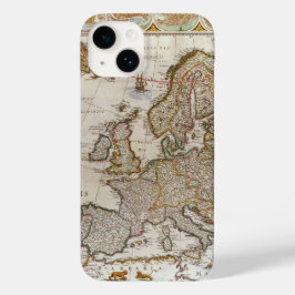 アンティークヨーロッパの地図Willem Jansz Blaeu, c1617 Case-Mate iPhone 14ケース