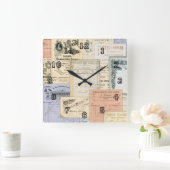 アンティークヨーロピアンエフエメラパリローマアムステルダム スクエア壁時計 (ホーム)