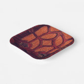 アンティークラジオウッドアートデコ大聖堂ブラウン ペーパープレート (傾斜あり)