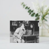 アンティークラジオ、1900年代初期 ポストカード (スタンド正面)