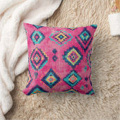 アンティークラスティピンクオリエンタルターキリムラグ クッション (ブランケット)