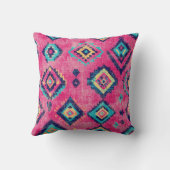 アンティークラスティピンクオリエンタルターキリムラグ クッション (裏面)