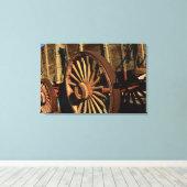 アンティークラバ列車ワゴン キャンバスプリント (インサイチュ (ウッドフロア))