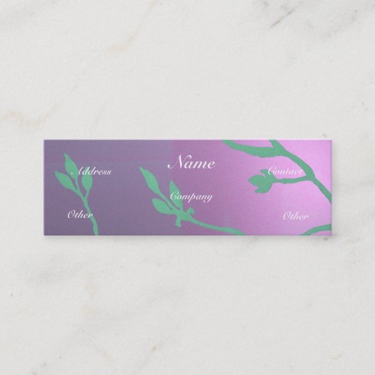 アンティークラベンダーデライト スキニー名刺 (正面)