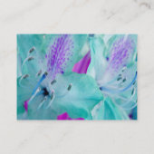 アンティークラベンダーブルーフローラデライト 名刺 (裏面)