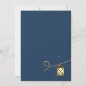 アンティークランタンとスター結婚ズ 招待状 (裏面)