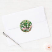 アンティークリリー・オブ・ザ・バレー・ラウンド・ステッカー ラウンドシール (封筒)